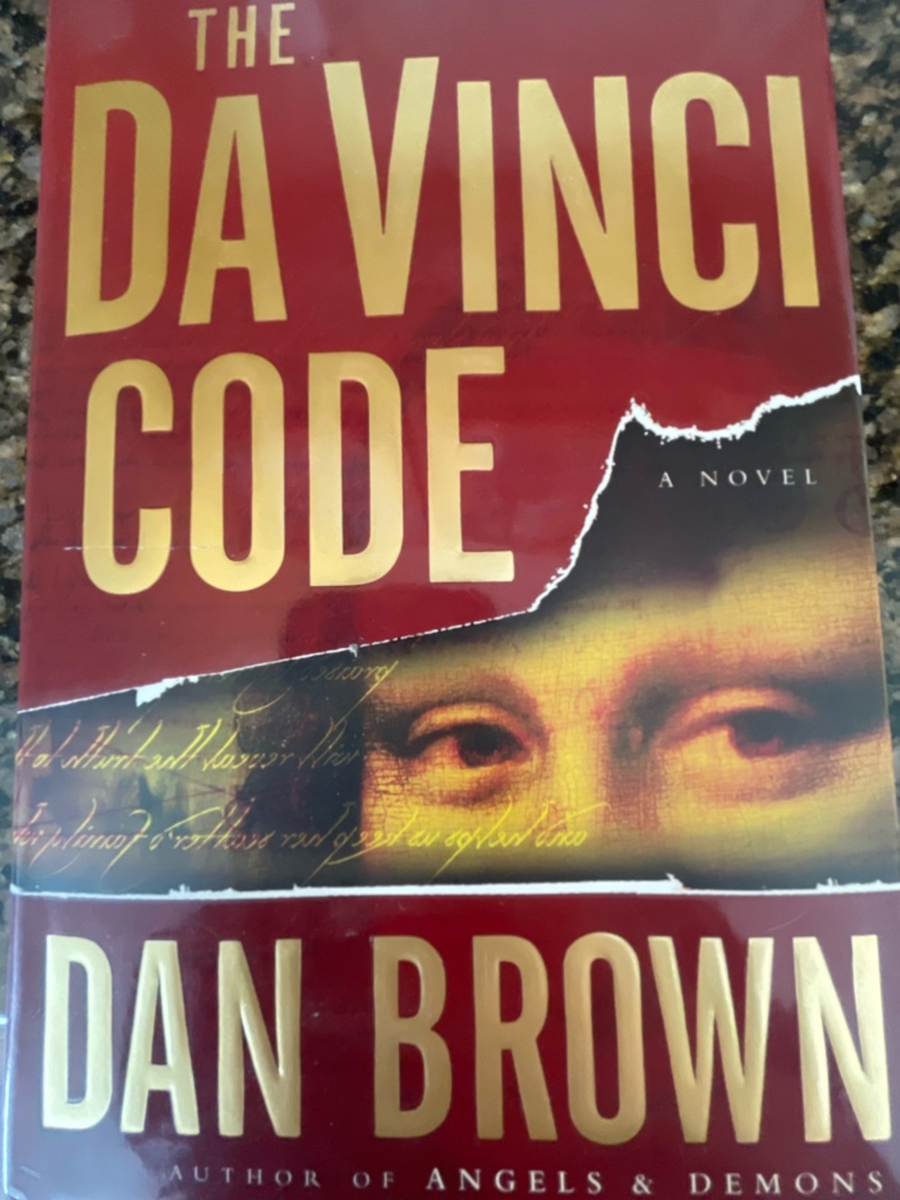 The Da Vinci Code by Dan Brown - Red & Gold Paperback